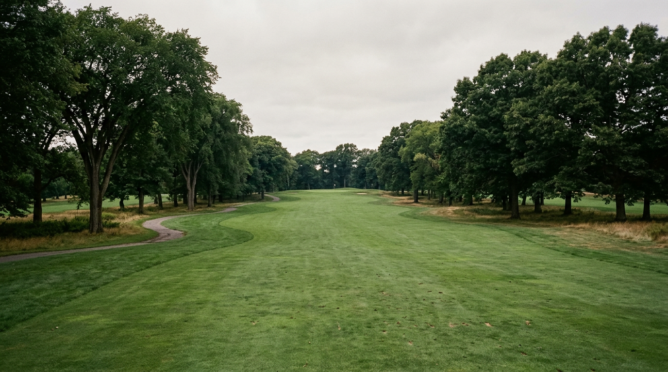 William J. Devine Golf Course at Franklin Park, Dorchester, with wide bentgrass fairways and mature trees